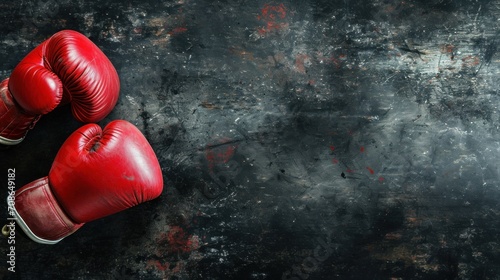 Boxing advertisment background with copy space photo