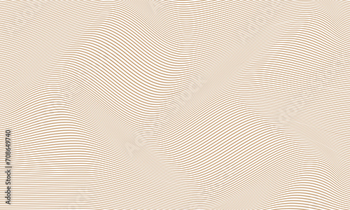 abstract geometric horizontal brown wave line pattern.