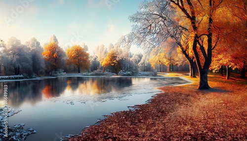 autumn landscape suitable as background or cover © Frantisek