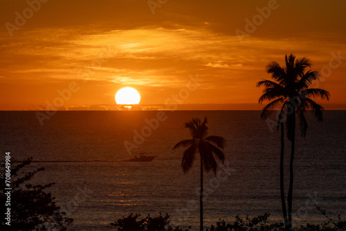 Fototapeta Naklejka Na Ścianę i Meble -  Sunset. Rincon, Puerto Rico