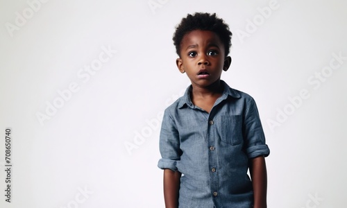 scared little black boy, little child, children's emotions, portrait of children, scared child