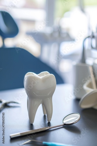 Dental clinic advertisment background with copy space