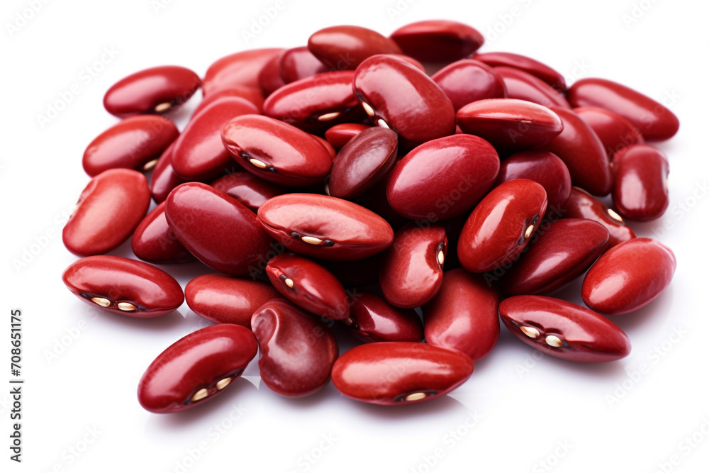 Kidney Beans isolated on white background created with Generative Ai Kidney Beans isolated on white background created with Generative Ai