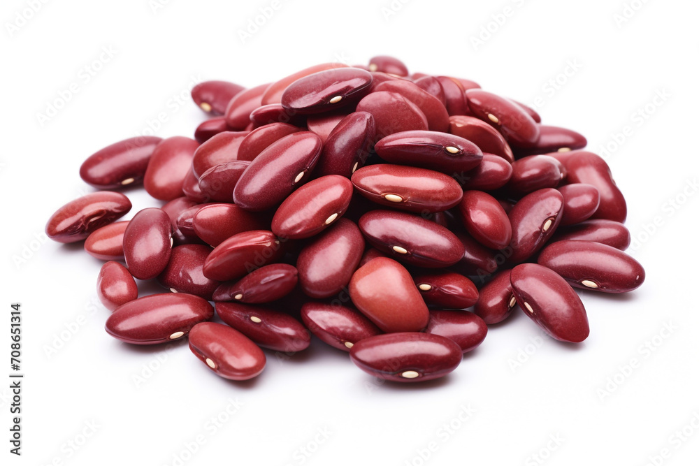 Kidney Beans isolated on white background created with Generative Ai Kidney Beans isolated on white background created with Generative Ai