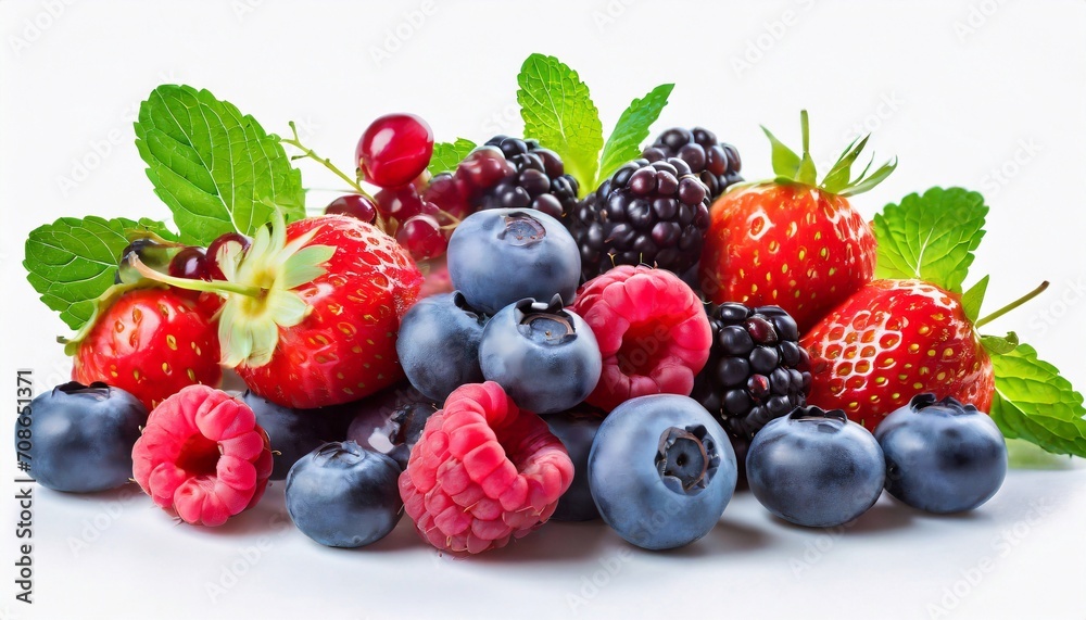 White Elegance Berry Ensemble: Ripe Summer Medley White Elegance Berry Ensemble: Ripe Summer Medley