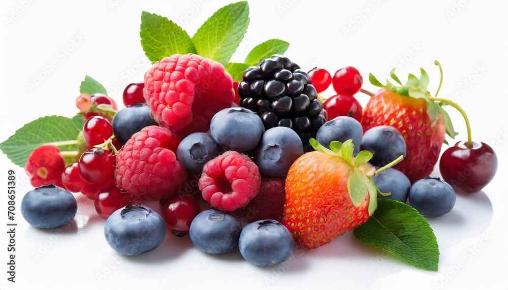 Berry Symphony on White: Ripe and Aromatic Summer Blend Berry Symphony on White: Ripe and Aromatic Summer Blend