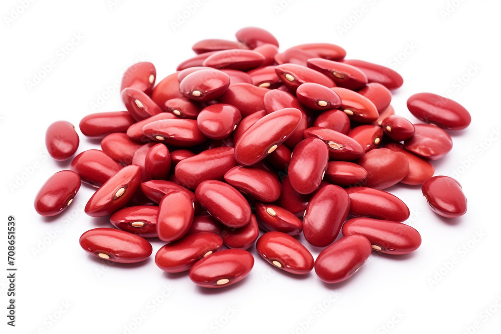 Kidney Beans isolated on white background created with Generative Ai Kidney Beans isolated on white background created with Generative Ai