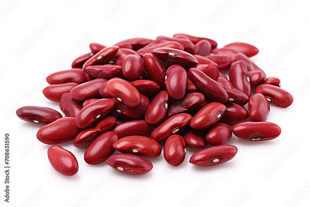 Kidney Beans isolated on white background created with Generative Ai Kidney Beans isolated on white background created with Generative Ai