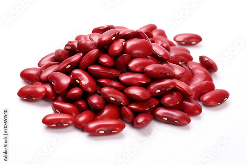 Kidney Beans isolated on white background created with Generative Ai