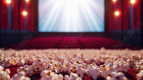 Cinema advertisment background with copy space