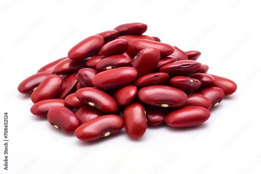 Kidney Beans isolated on white background created with Generative Ai Kidney Beans isolated on white background created with Generative Ai