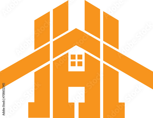 Building logo illustration vector, design in line art style. Good for brand, advertising, real estate, construction, house, home, and business card