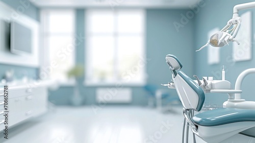 Dental clinic advertisment background with copy space