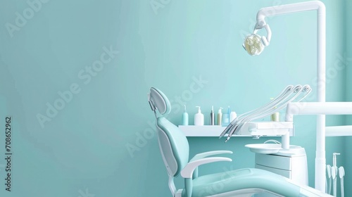 Dental clinic advertisment background with copy space