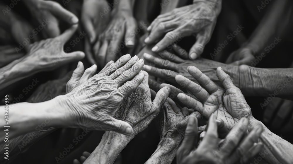 A close-up of hands reaching out to touch, emphasizing the power of ...