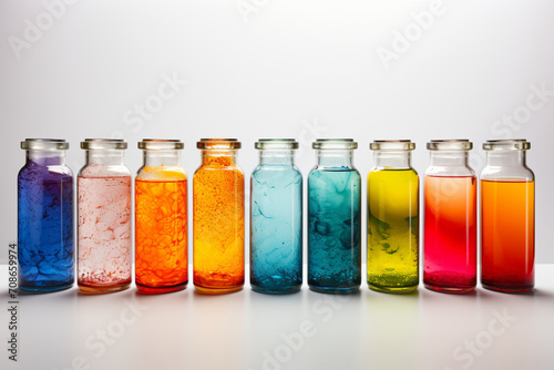 A set of colorful watercolor paint tubes, arranged with precision on a white surface, inviting the viewer into the world of artistic expression and creativity.