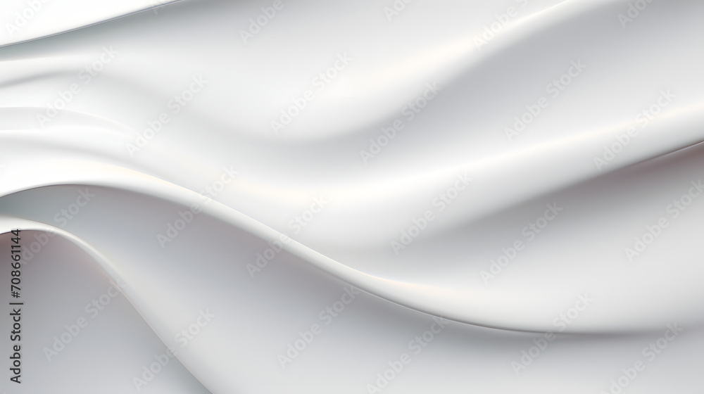 A seamless abstract white texture background featuring elegant swirling curves in a wave pattern, set against a bright white fabric material background. A seamless abstract white texture background featuring elegant swirling curves in a wave pattern, set against a bright white fabric material background.