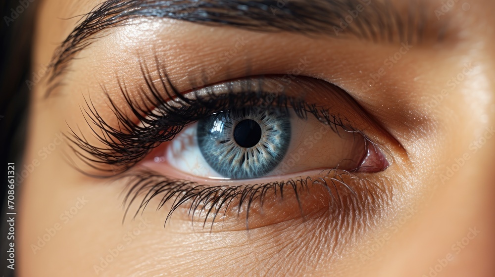 Fototapeta premium Macro image of human eye