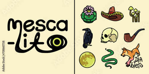 Vector illustration Don Juan set
