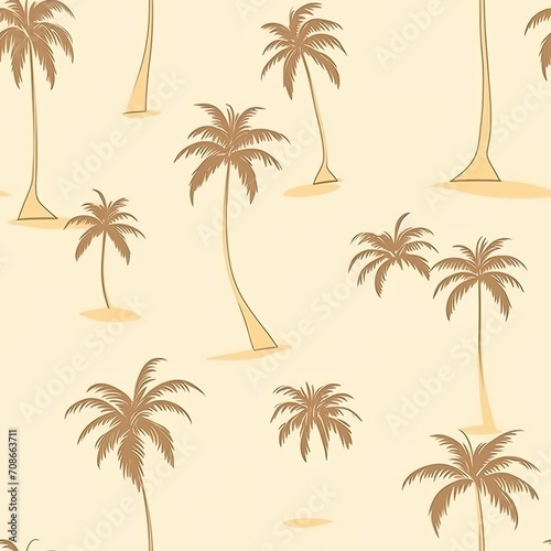 set of palm trees