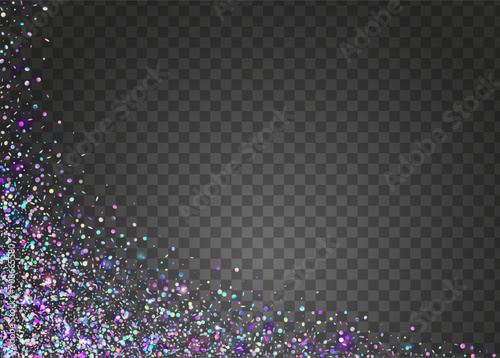 Carnaval Tinsel. Laser Pattern. Rainbow Effect. Carnival Sparkle. Falling Ribbon. Disco Colourful Backdrop. Digital Poster. Blue Glare Burst. Purple Carnaval Tinsel