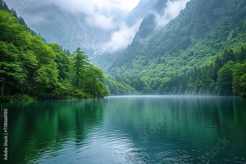 lake in the mountains