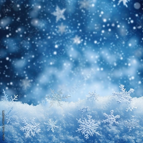 magic winter background with copy space © olegganko