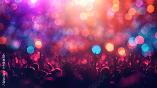 Night party advertisment background with copy space