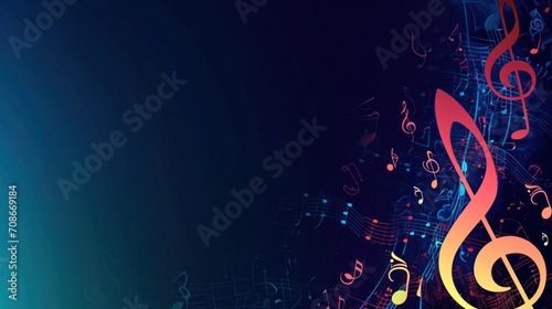 Music background with copy space