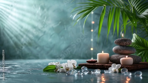 massage salon advertisment background with copy space