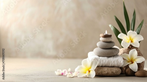 massage salon advertisment background with copy space