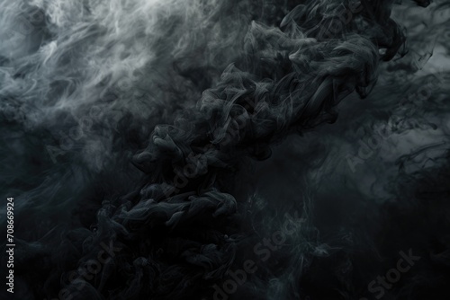 Black and white photo of smoke in the air. Suitable for various creative projects