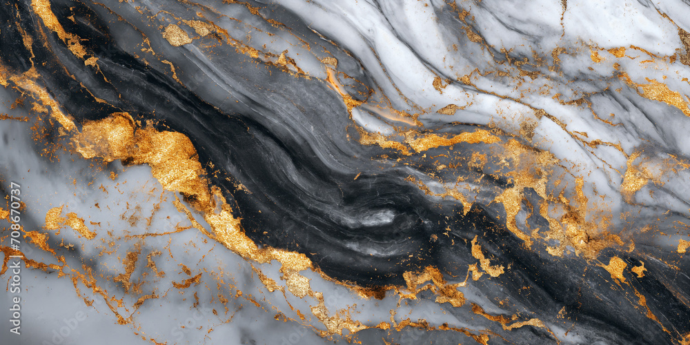 White and Gold Textured Surface with Graphic Abstract Patterns, Creating an Elegant Blend for Walls, Floors, Counters, and Natural Stone Slabs Opulent Marble Elegance