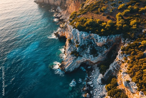 impressive ocean cliff landscape