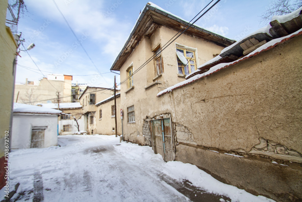 snowy street snowy street