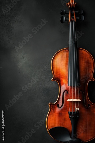 Violin Concert advertisment background with copy space