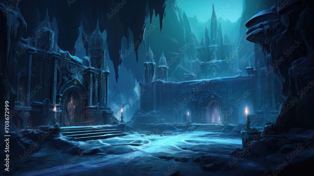 Chinese fantasy style scene art Chinese fantasy style scene art