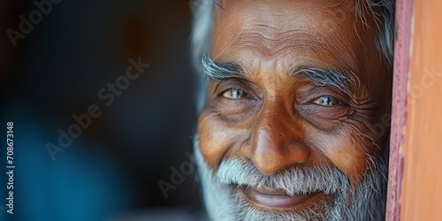 elderly Indian portrait Generative AI