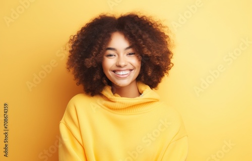 Portrait of a happy young African-American woman smiling © duyina1990