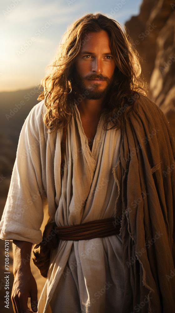 Jesus Christ. Christian religious photo for church publications