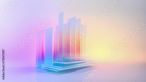 Radiant Rhythm  abstract background representing psychedelic harmony glow.