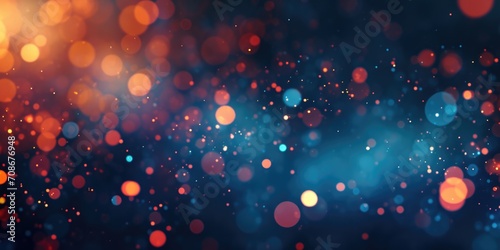 A blurry photo featuring a blue and red background. Suitable for various design projects photo