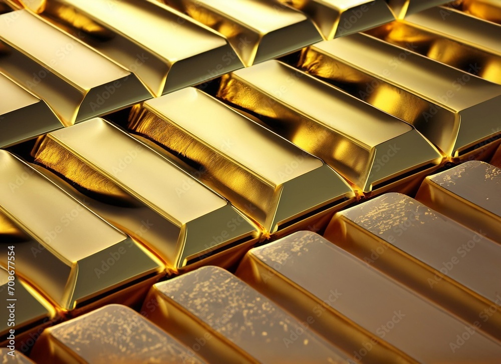 gold bars on a white background gold bars on a white background