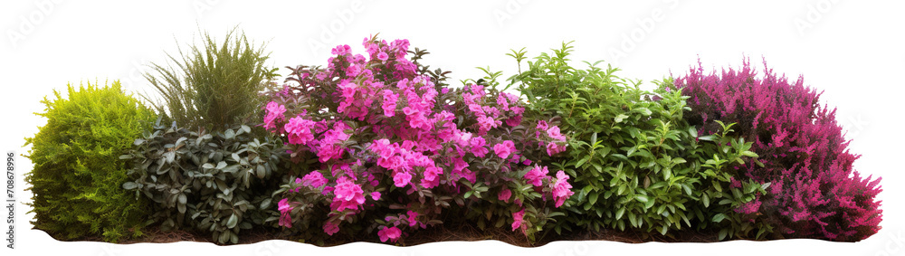 Lush garden bushes cut out Lush garden bushes cut out