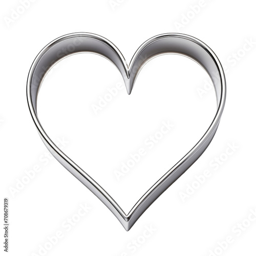 Silver Heart Frame Cookie Cutter