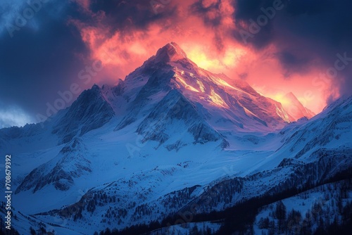 sunrise over the mountains © paul