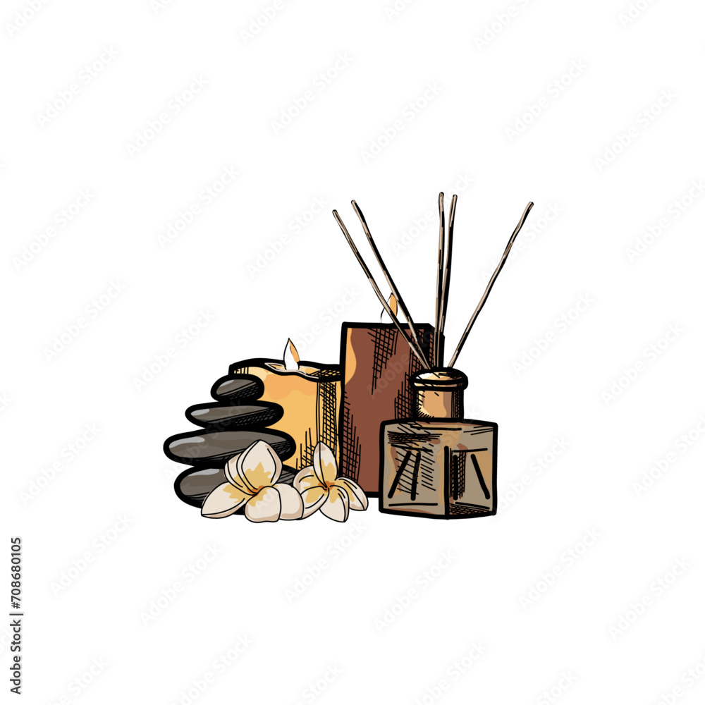 Canddles and aroma for spa saloon Canddles and aroma for spa saloon