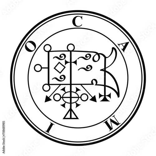 seal of solomon sigil of caim  photo