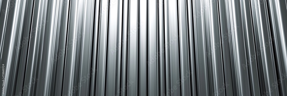 Obraz premium Iron construction bars isolated on white background, steel silver metal bars arrayed texture backgrounds.