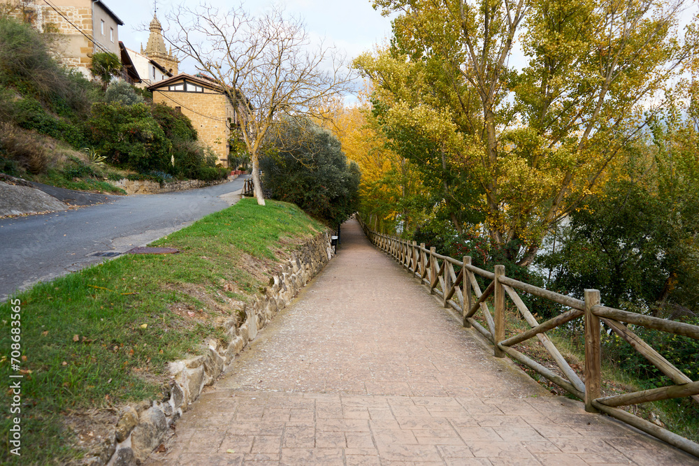 Walking area along the Ebro River